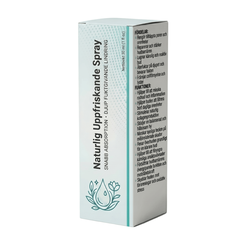 Naturlig uppfriskande spray