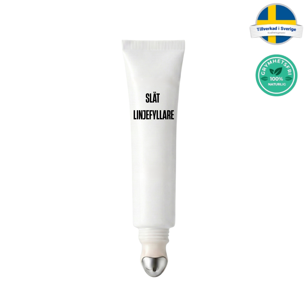 Slät linjefyllare hudutjämnande kräm med appliceringsspets för en jämnare och polerad finish.