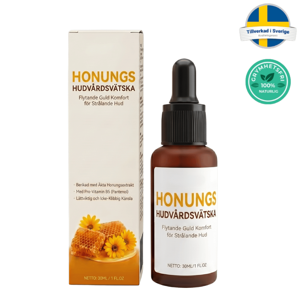 Honungs Hudvårdsvätska - Flytande guld för strålande hud med naturliga ingredienser.