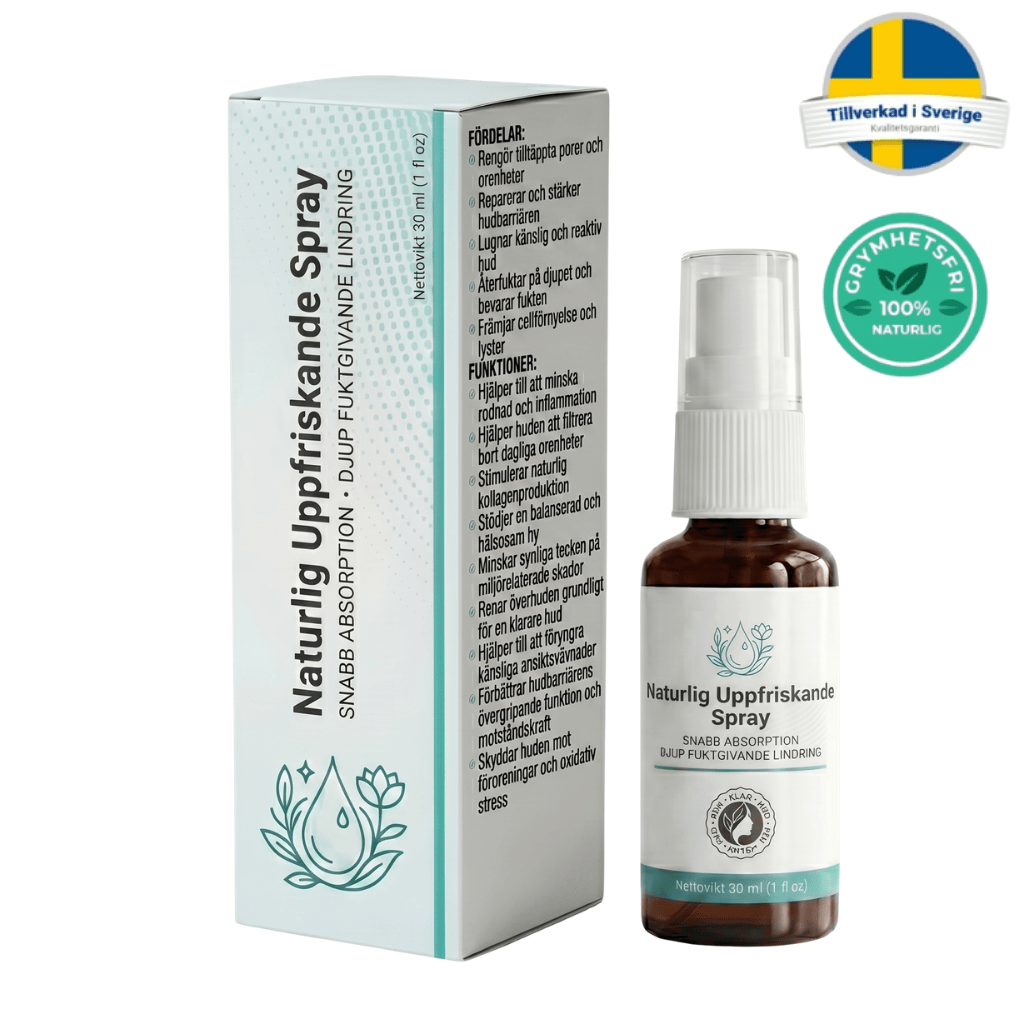Naturlig uppfriskande spray