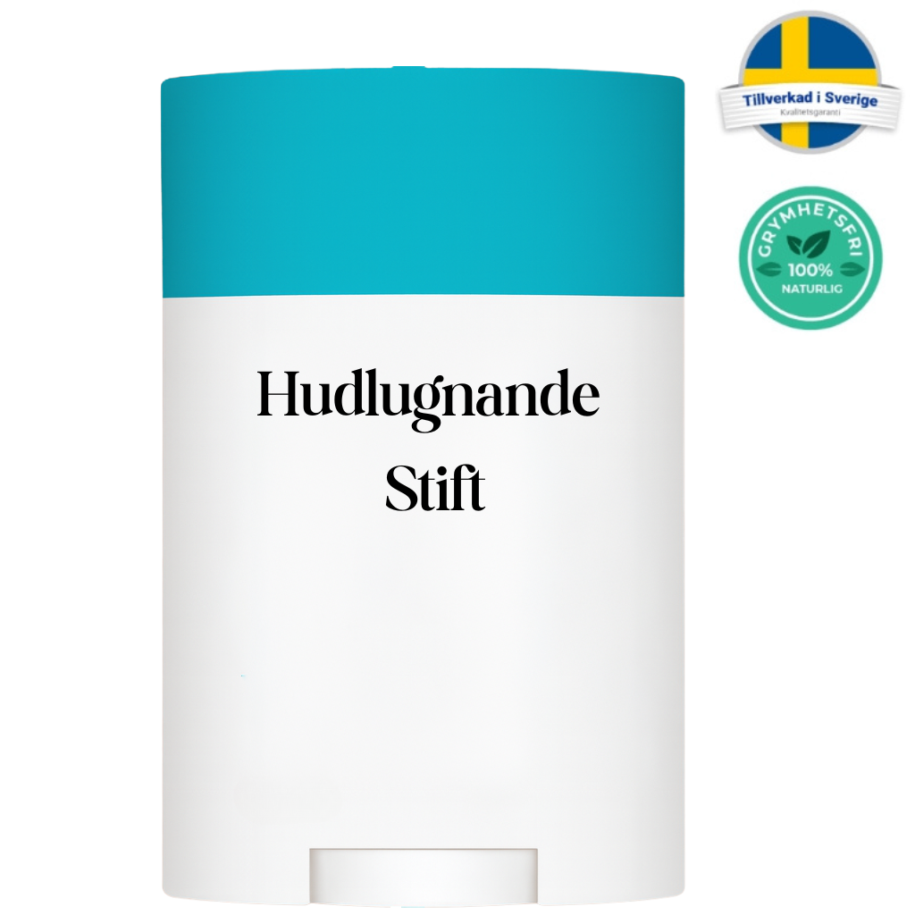 Hudlugnande Stift - hudvårdsstick för en slät och balanserad hud med naturliga ingredienser.
