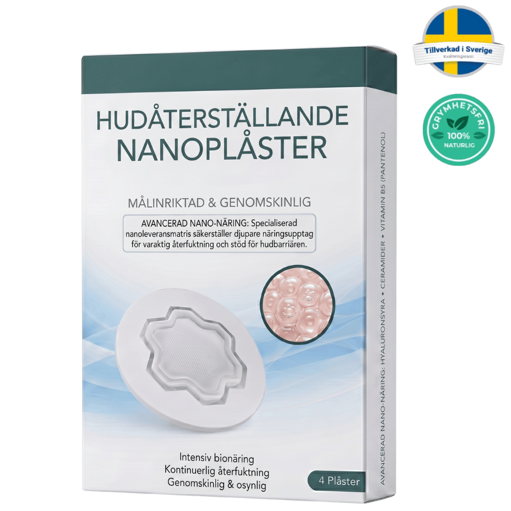 Nanohudplåster för Hudförnyelse - hudåterställande plåster för mjukare och friskare hud.