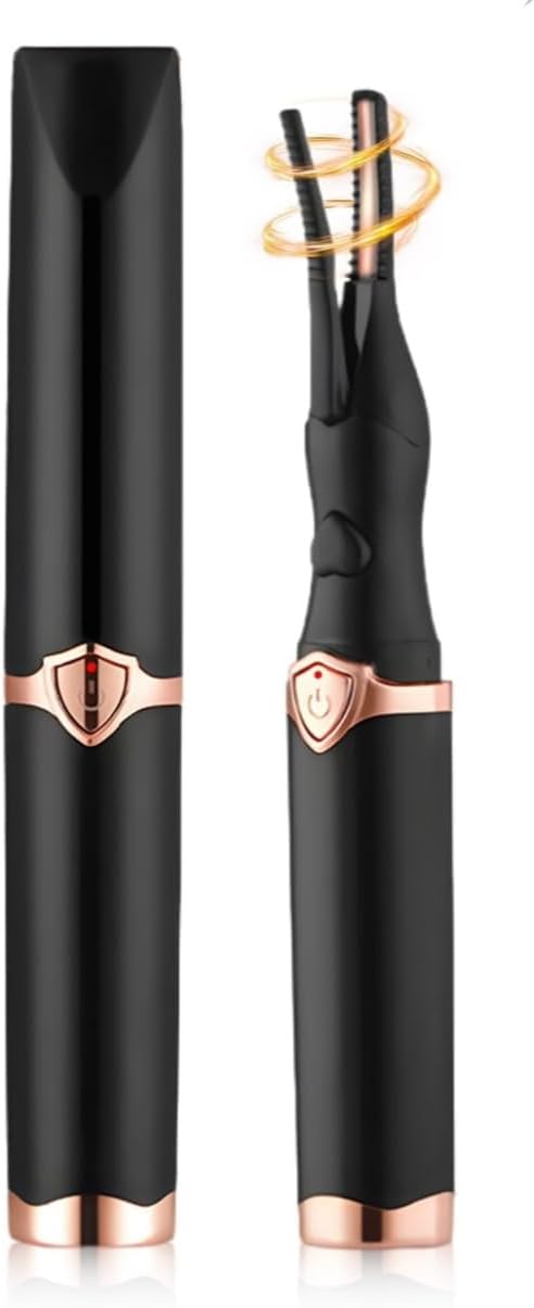 Axiva Elektrisk Ögonfransböjare, laddningsbar ögonfransböjare med snabb uppvärmning och kompakt design.