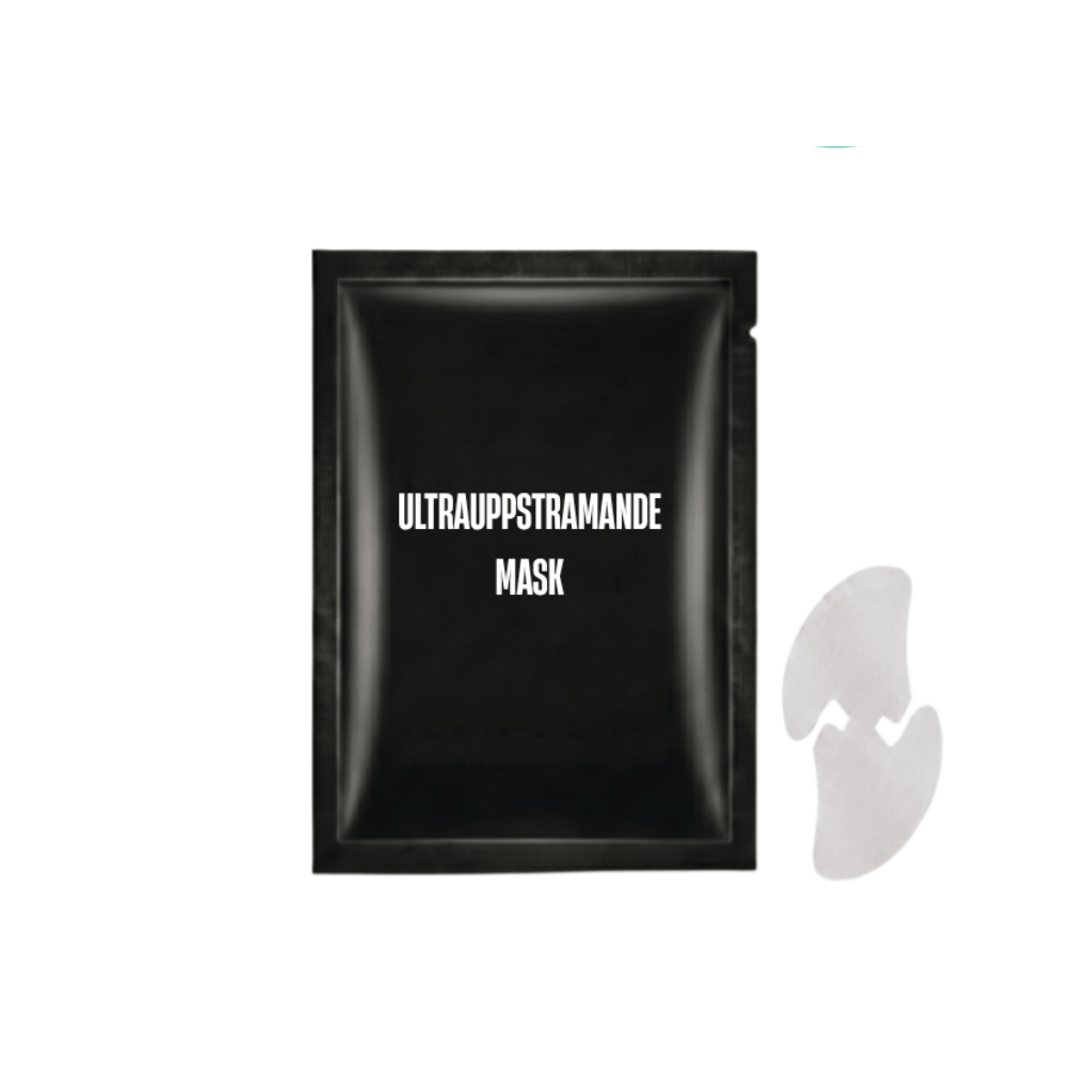 Ultrauppstramande mask paket med ansiktsmask som ger synlig lyft och lyster till huden.