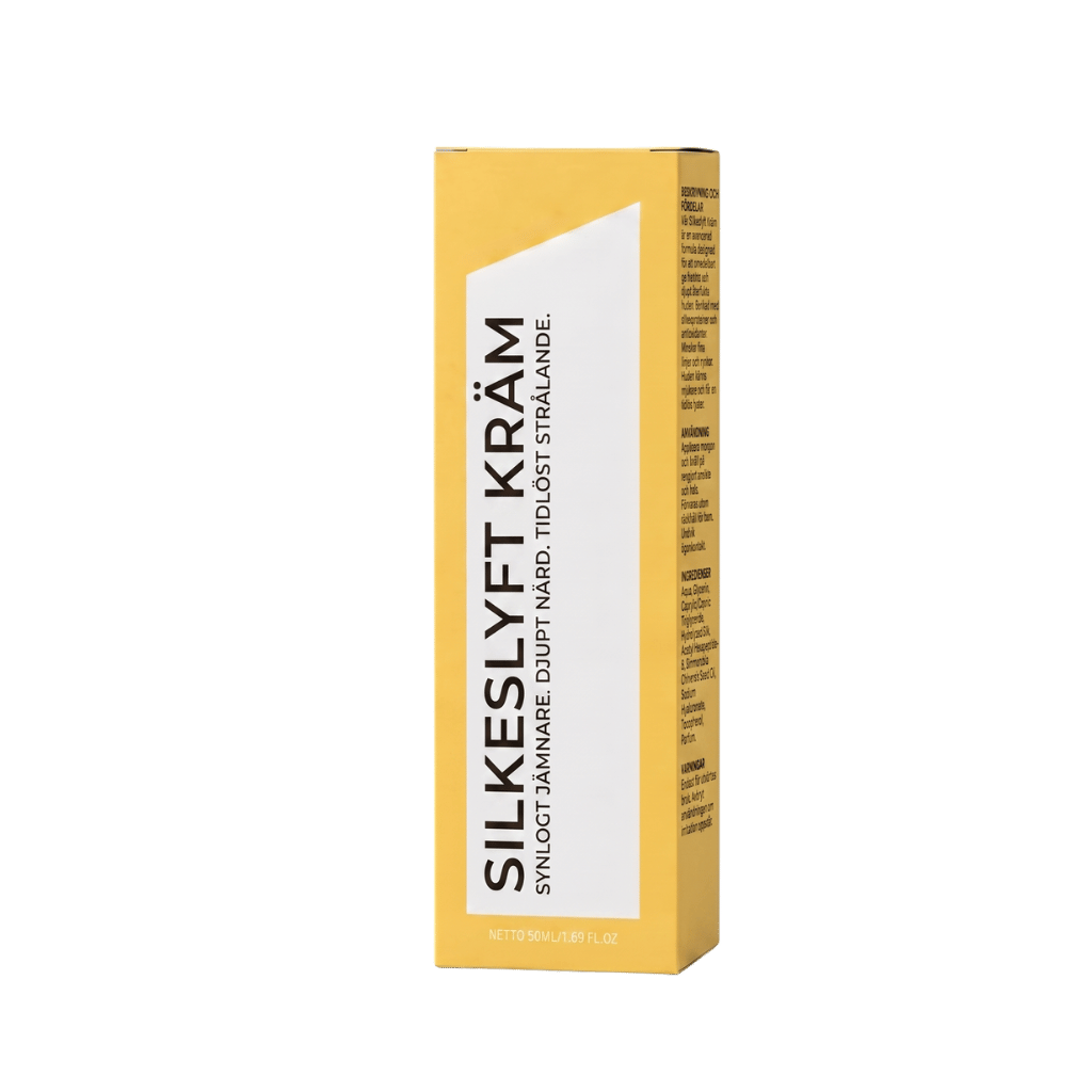 Silkeslyft Kräm för en lyftande effekt och fräsch hud, med silkeslen konsistens i en elegant förpackning.