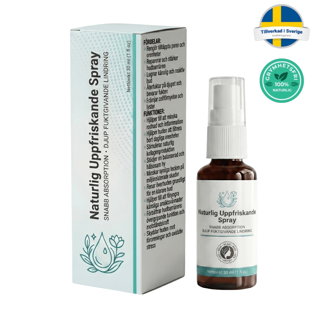 Naturlig uppfriskande spray