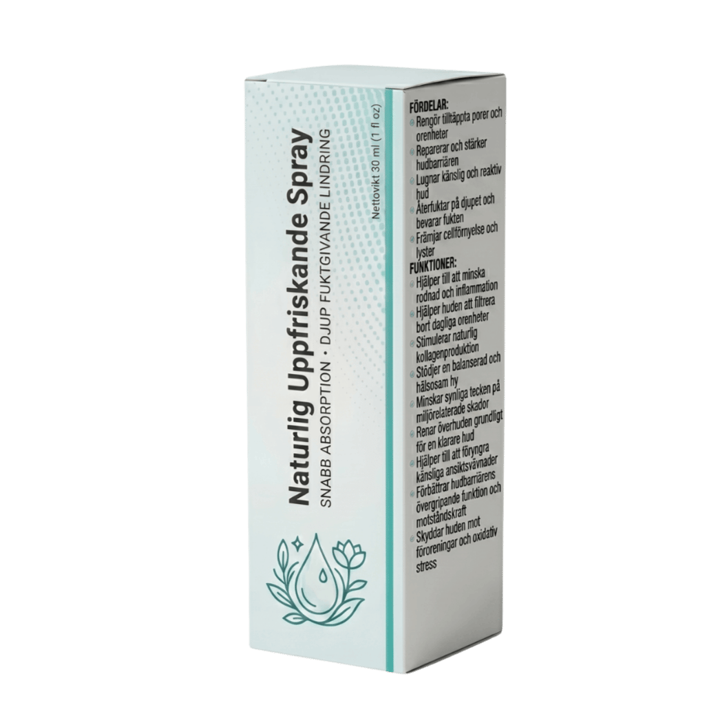 Naturlig uppfriskande spray