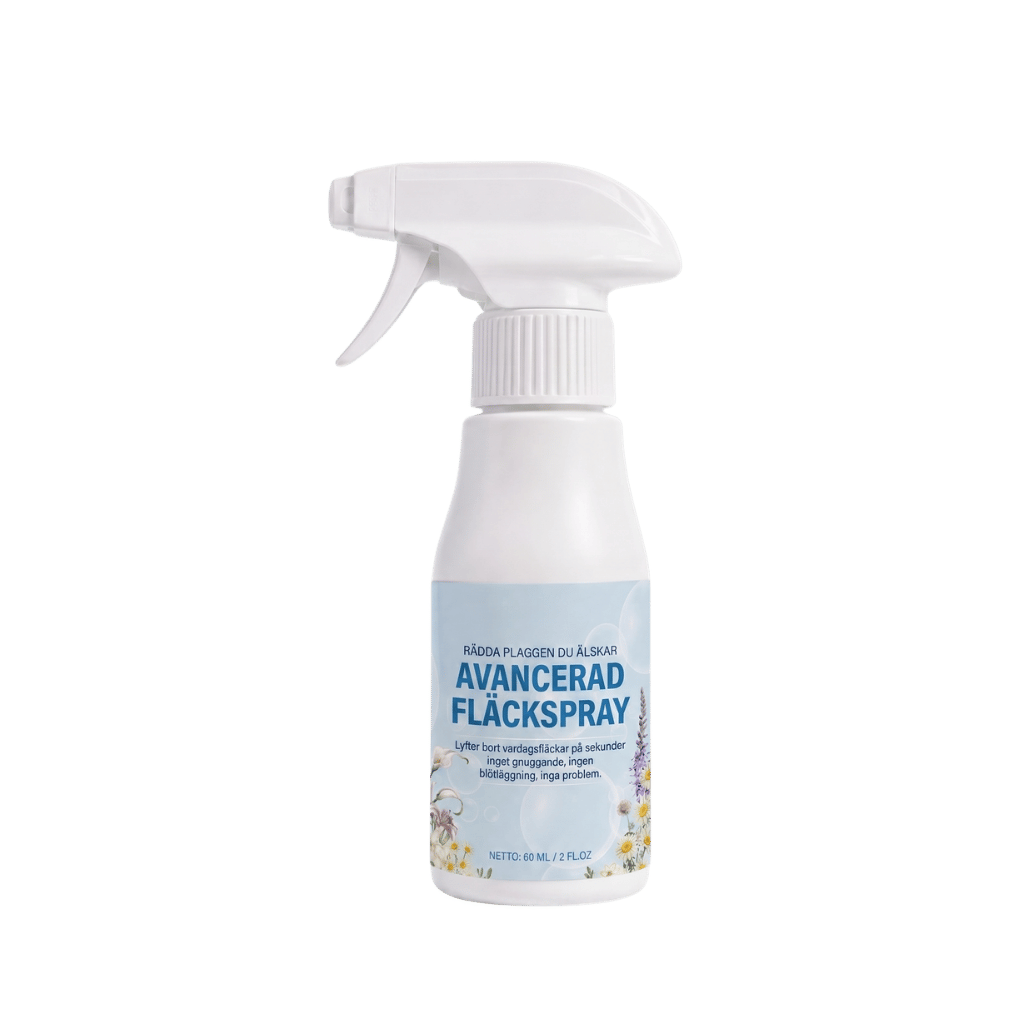 Avancerad icke-jonisk tvättemulgeringsspray i praktisk flaska för effektiv textilvård och fläckborttagning.