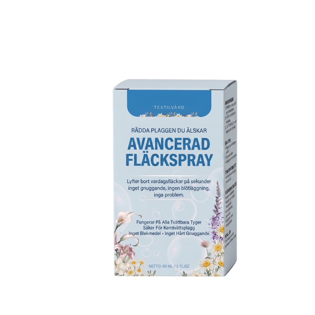 Avancerad icke-jonisk tvättemulgeringsspray i förpackning, skonsam mot tyger, effektiv mot fläckar.