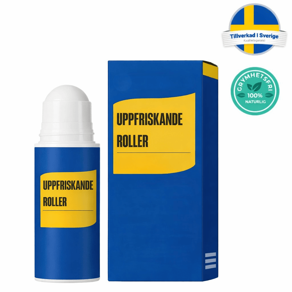 Uppfriskande roller produkt i rullformat med förpackning, perfekt för uppfräschning av huden.