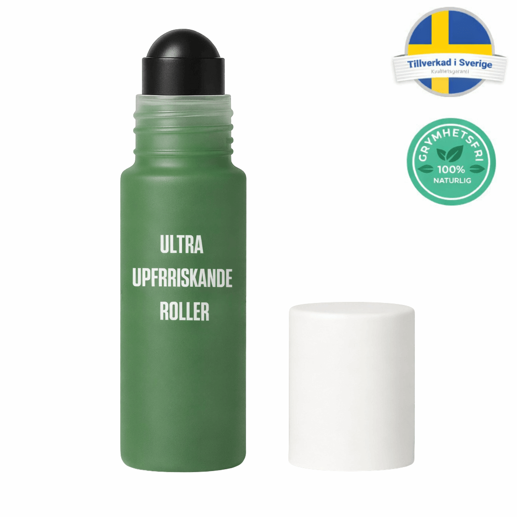 Ultra uppfriskande roller hudvårdsprodukt med smidig rollerapplicator för fräsch och balanserad hud.
