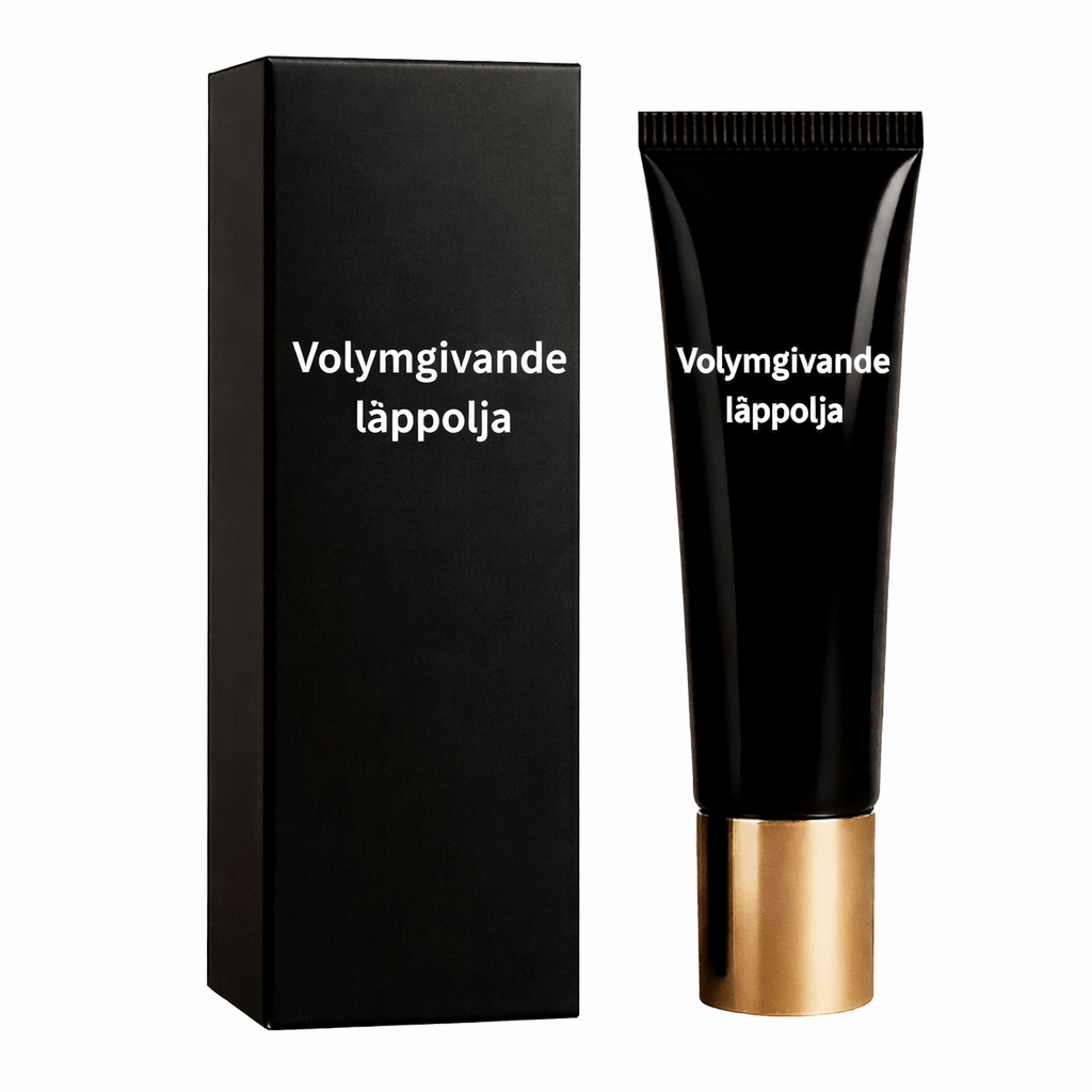 Volymgivande läppolja i elegant förpackning, designad för att ge släta och strålande läppar.