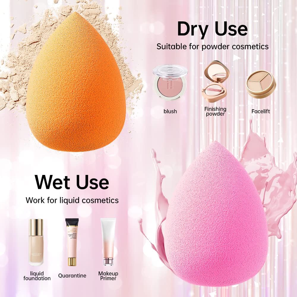 Axiva Perfect Blender – Flawless Makeup Sponge for dry use and wet use in makeup application.