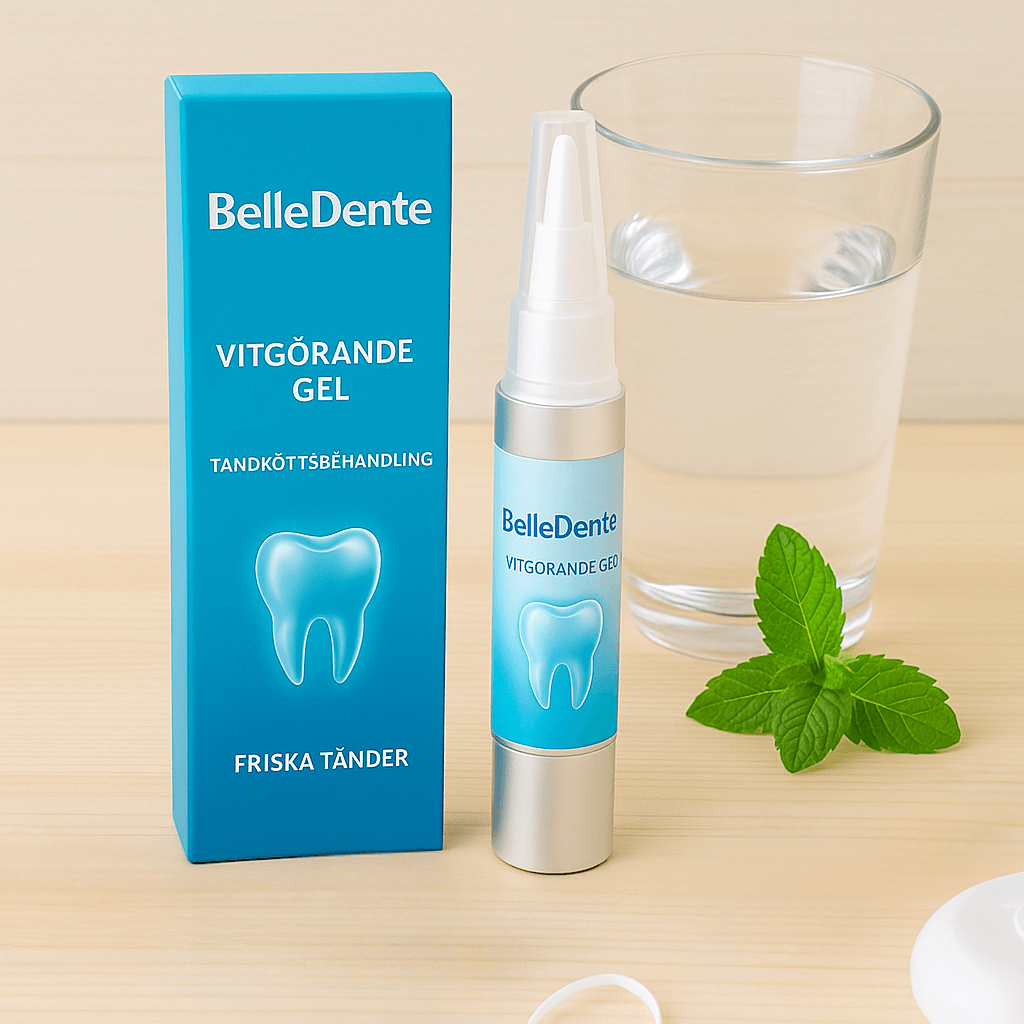 Axiva Upplysande Gel för ett fräschare och vitare leende med enkel applicering och effektiv formula.